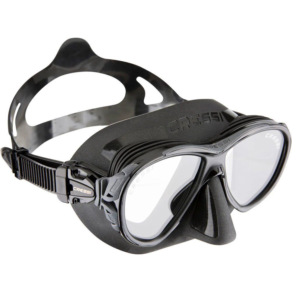 Cressi Naxos Yetişkin Dalış Maskesi Black-Black