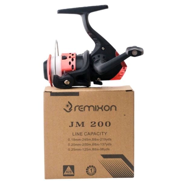 Remixon JM200 Red 1 Bilyalı 5.2:1 Devirli Başlangıç Seviyesi Spin Olta Makinesi