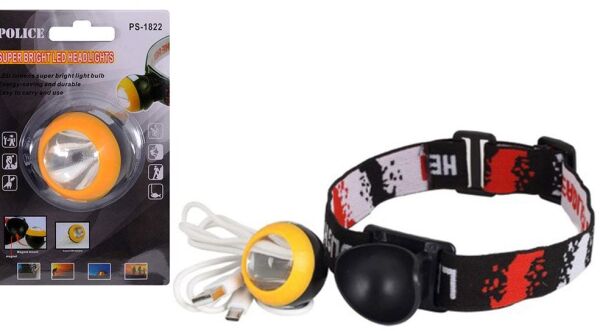 Police Ps-1822 Top Magnet Şarjlı Kafa Feneri