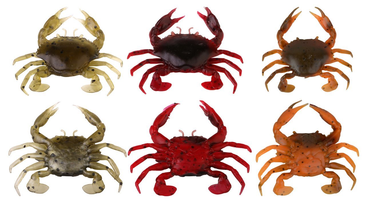 Savage gear LB 3D Manic Crab 5 cm 4 Adet Sahte Balık Red Black Crab