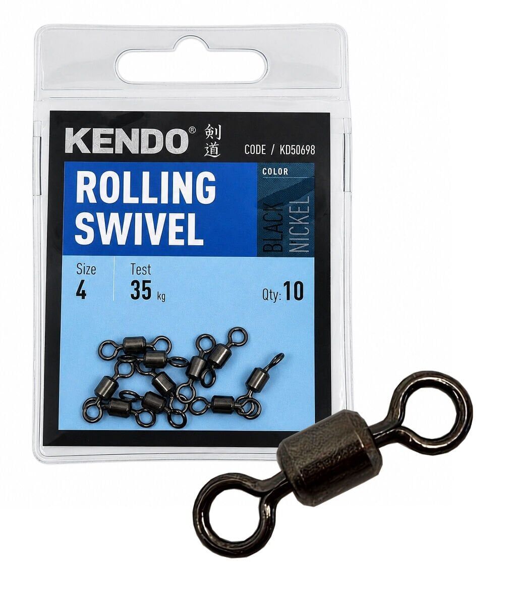 Kendo Rolling Swivel 4/0  5pcs