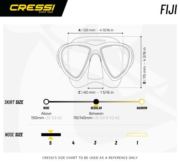 Cressi Fiji-Gamma Clear/Blue Yetişkin Maske Şnorkel Seti