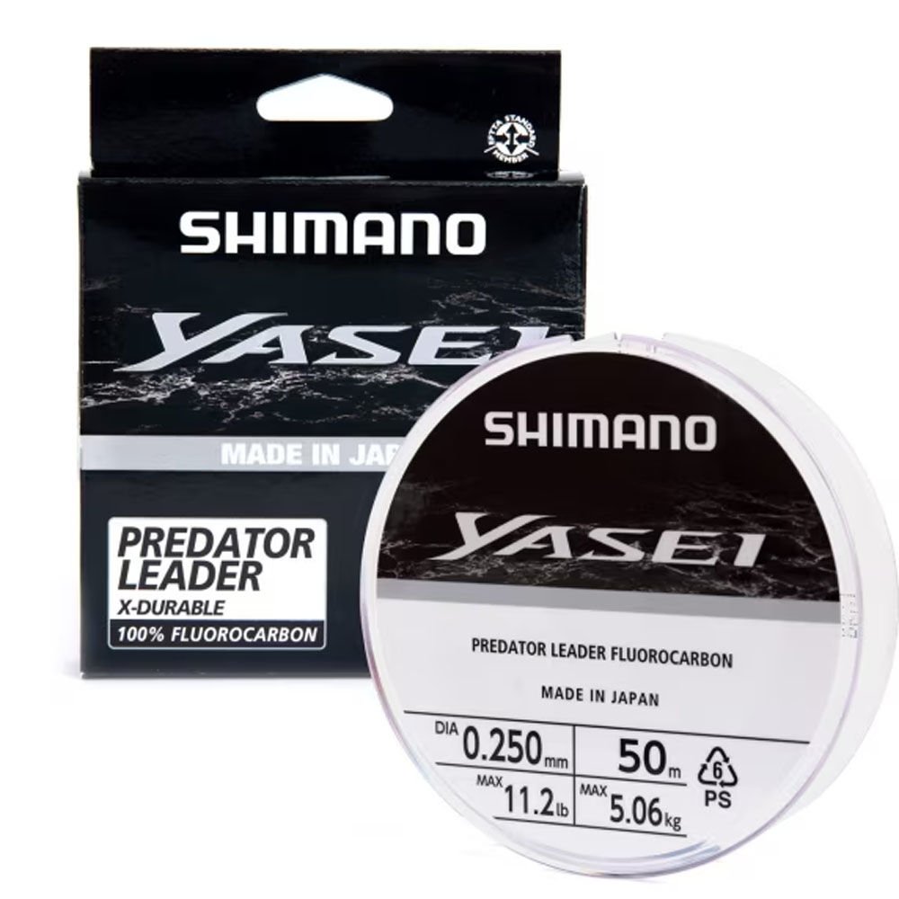 Shimano Yasei Fluoro Leader Grey 0.18mm 50m  Fluorocarbon Misina 2.93kg Çeker
