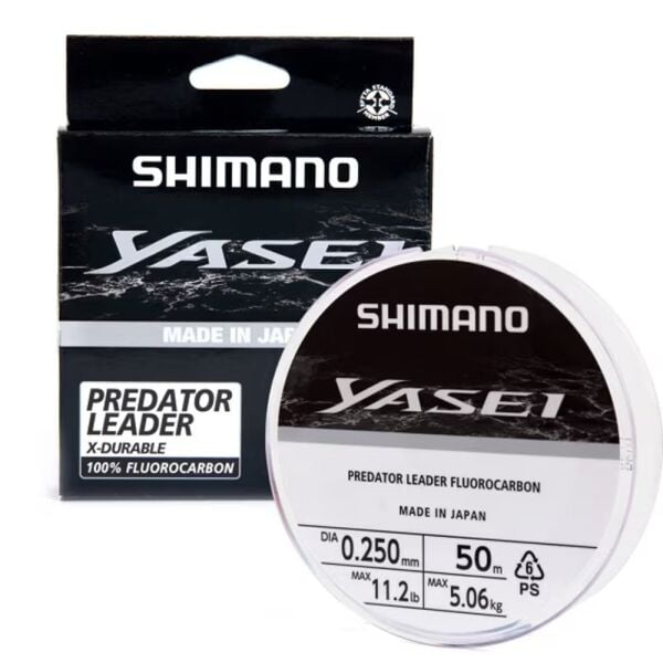 Shimano Yasei Fluoro Leader Grey 0.20mm 50m  Fluorocarbon Misina 3.05kg Çeker