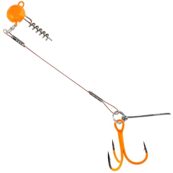 Balzer 16133 Silikon Yemler İçin Çelik Telli Spiral Kafa Rig UV Active 55cm