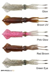 Savage gear 3D TPE Swim Squid 95mm 10g 2 Adet Sahte Balık Red Brown
