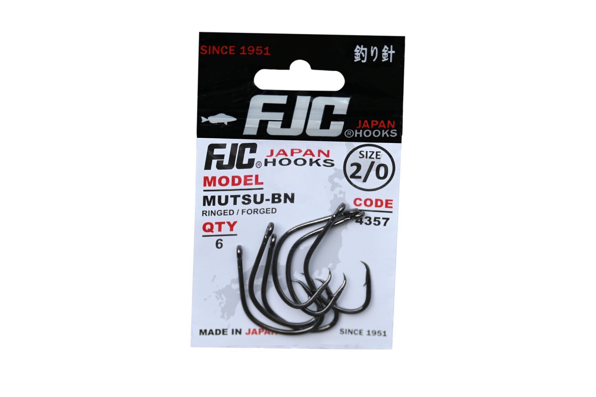 FJC4357 MUTSU RINGED BLACK NIKEL 2/0