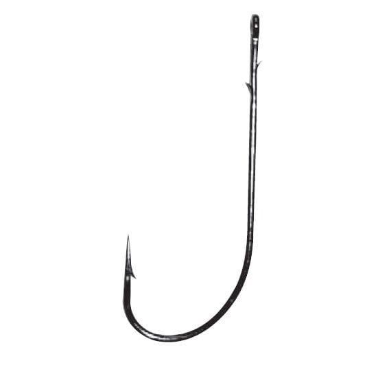 GAMAKATSU Worm 36 Siyah No:6 Olta İğnesi 6 Adet