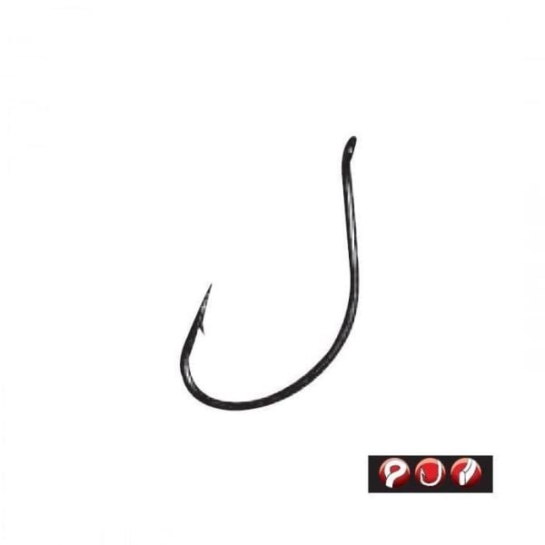 GAMAKATSU Worm 39 Siyah No:4 Olta İğnesi 12 Adet