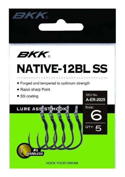 BKK Native-12BL SS Olta İğnesi 2 5 Pcs
