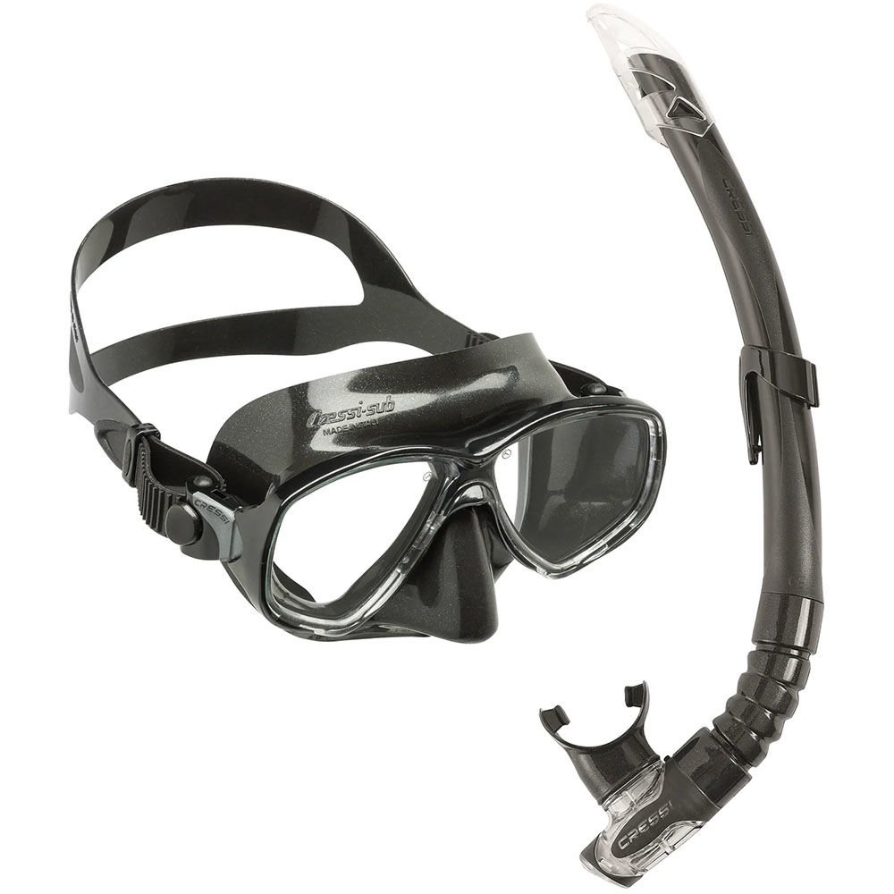 Cressi Marea Maske Gamma Şnorkel Seti BLACK