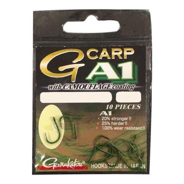 GAMAKATSU A1 G-Carp Camougreen SP-X No:2 Sazan İğnesi 10 Adet