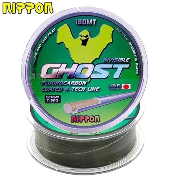 Nippon Ghost 0.21 mm 180 mt Fluoro Carbon Kaplı Misina 8.30kg Çeker