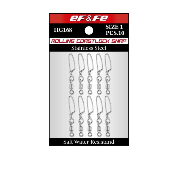Effe Fırdöndü Rolling Swivel Coastlock Snap