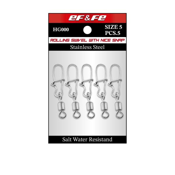 Effe Fırdöndü Rolling Nice Snap Güvenlik Kilitli