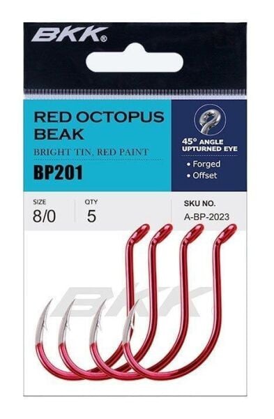 BKK Red Octopus Beak No:4 Olta İğnesi 7 Adet