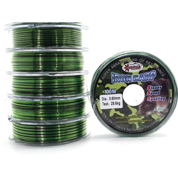 Captain İron Carp 100mt Monofilament Misina Kamuflaj 0.50 mm
