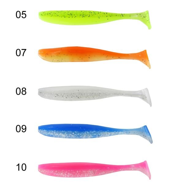 Captain 3075 Shad Tail Soft 10cm Levrek Silikonu 5li Paket Suni Yem 09