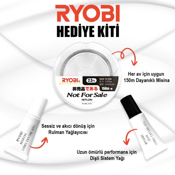 Ryobi TT Power 8000 6+1 Bilyalı 5.0:1 Devirli Genel Kullanım Olta Makinesi