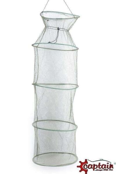 Captain 6645 Livar File Sık Gözlü 5 Çemberli Sazan Filesi 35x125cm