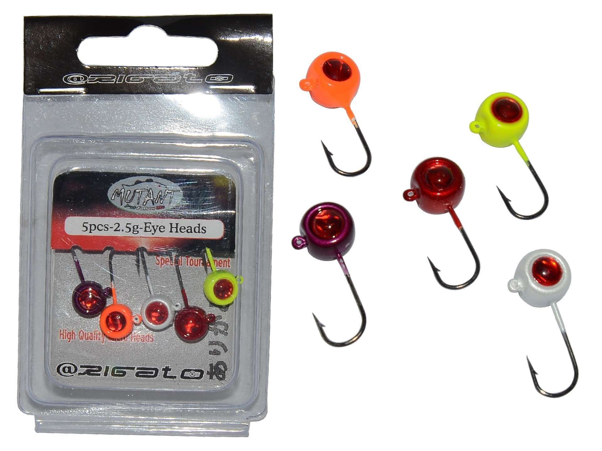 Mutant 6442 Jig Head Rigato 3D Melek Göz 3gr LRF Jig Head 5li Paket