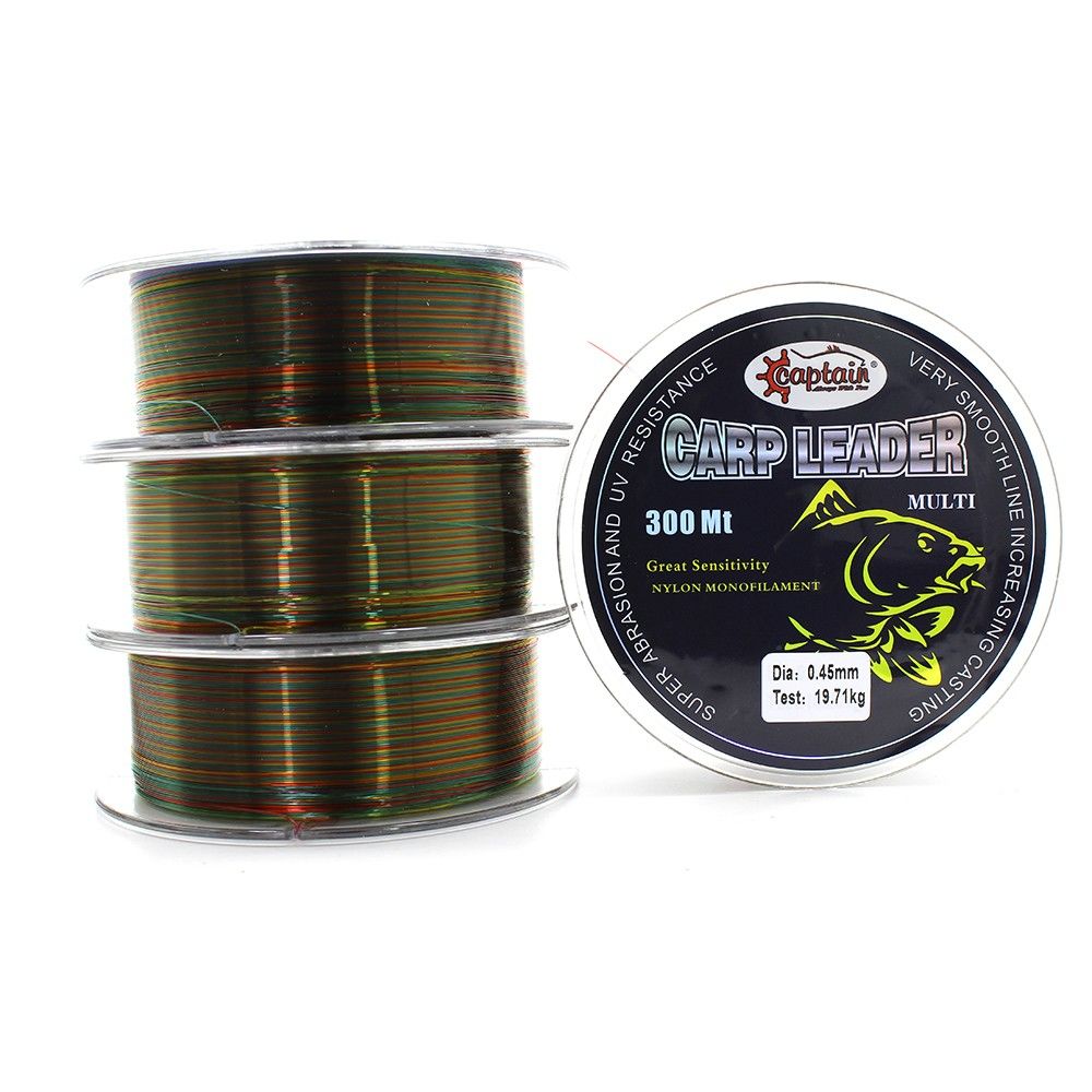 Captain Carp Leader 300mt Monofilament Misina Mullti 0.45 mm
