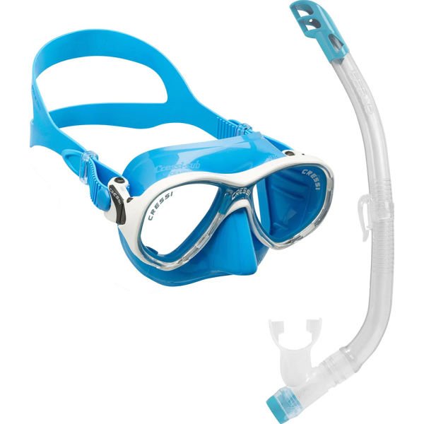 Cressi Junior Marea Maske Top Şnorkel Seti BLUE