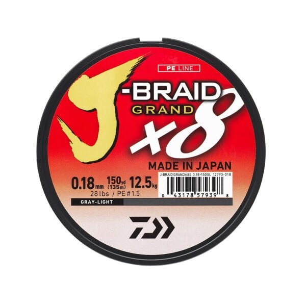 Daiwa JB Grand 8B 135m 0,06mm Grey İp Misina