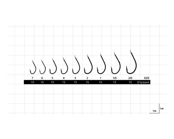 Hayabusa HMRS 172 No:1-0 Nikel Tırnaklı Canlı Yem İğnesi 15 Adet