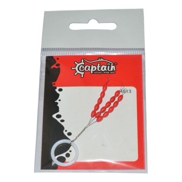 Captain 4913 Stoper 3x5'li Paket Kırmızı Silikon Stopper M