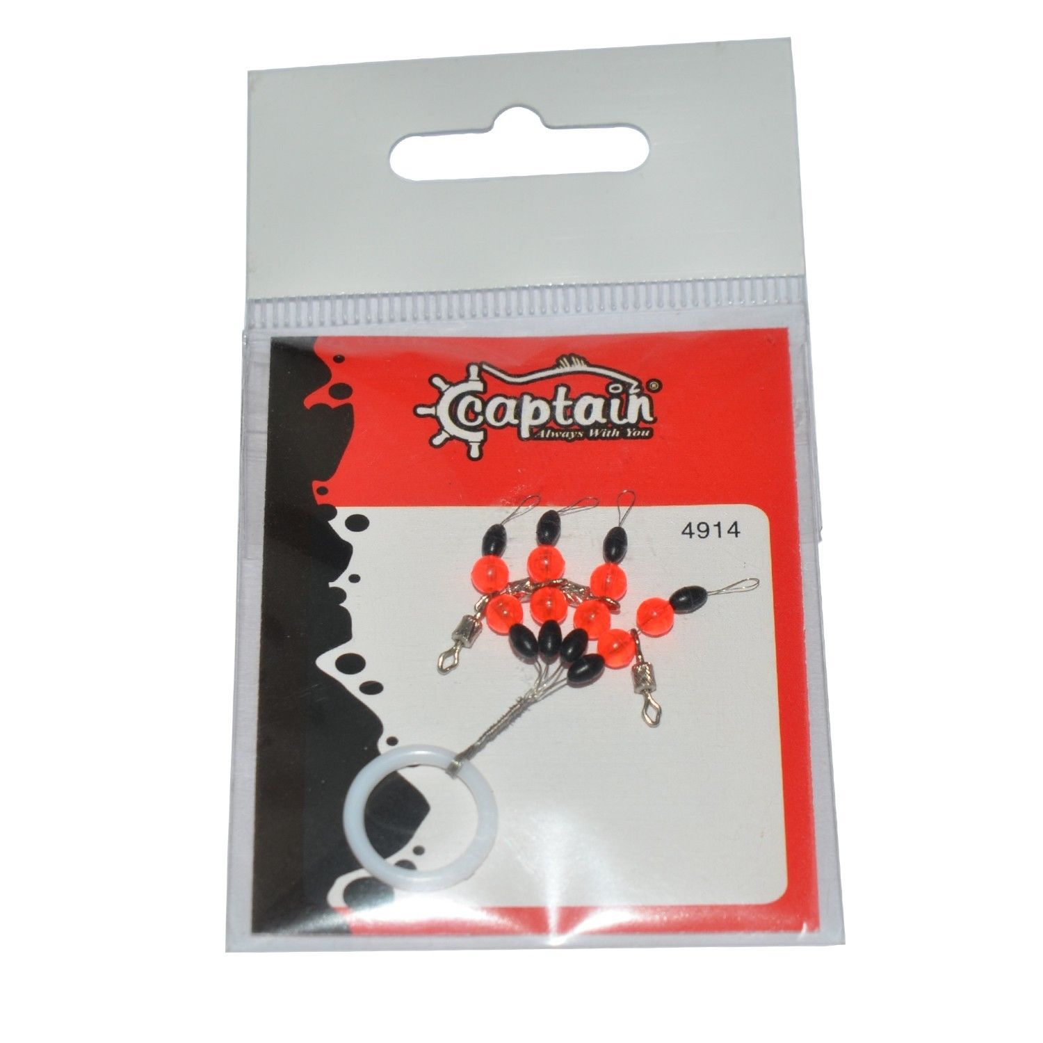 Captain 4914 Stoper 3x5'li Paket Boncuklu Fırdöndülü Stopper L