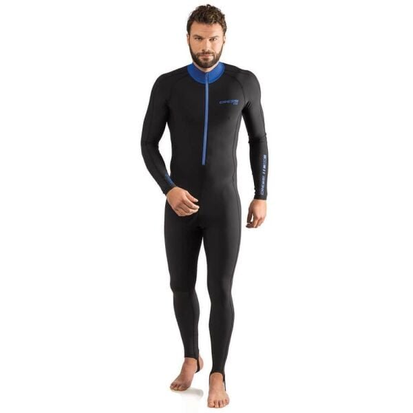Cressi Skin Man 1 mm Black-Blue Tek Parça Dalış Elbisesi XL Beden