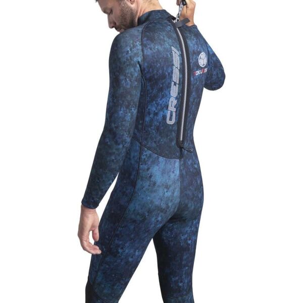 Cressi Tokugawa Man 3 mm Mavi Kamuflaj Dalış Elbisesi 2XL Beden