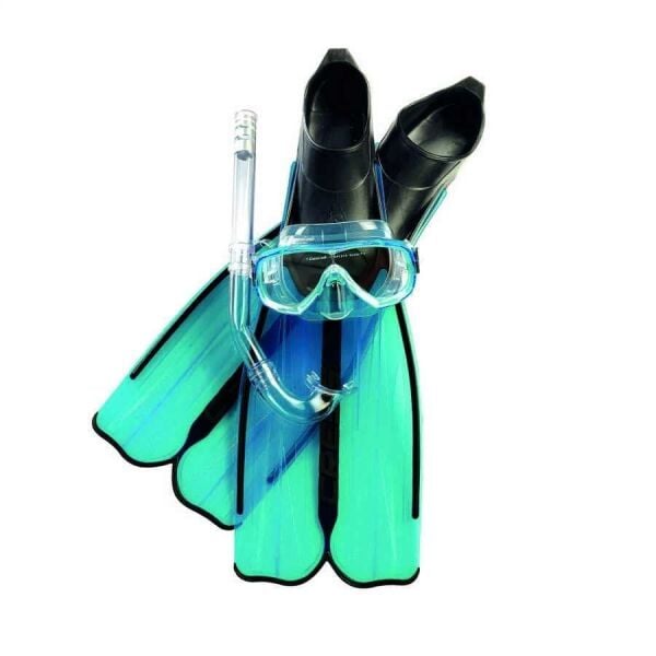 Cressi Rondinella Aquamarine Palet Maske Şnorkel Seti NO:39-40