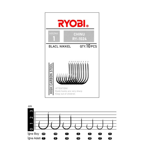 Ryobi İğne Chinu RY-1024
