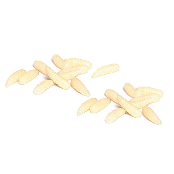 Maggot Silikon Kurtçuk 1.2 cm Alabalık Yemi 30 Adet 033 Fosforlu