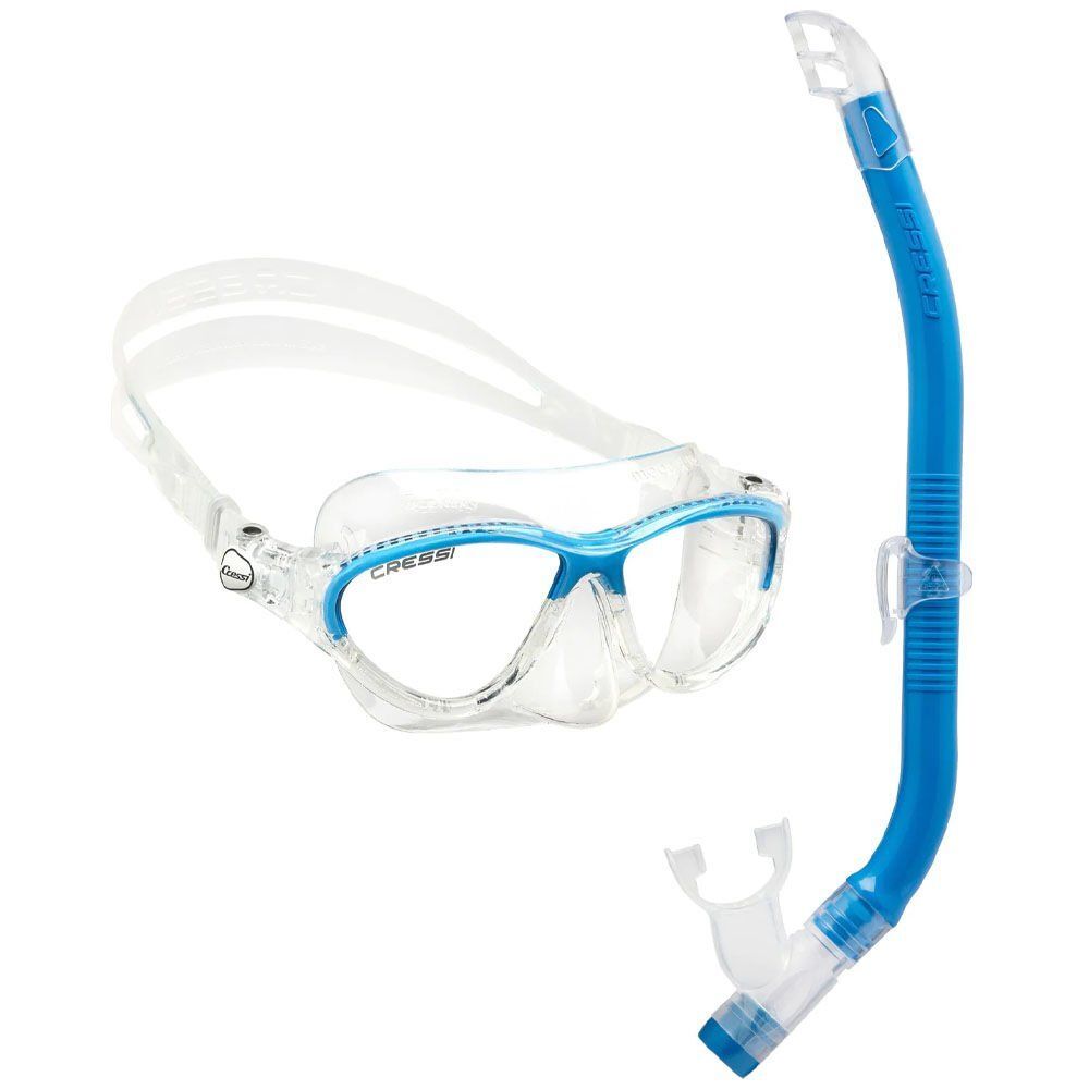 Cressi Moon-Top Blue Çocuk Maske Şnorkel Seti