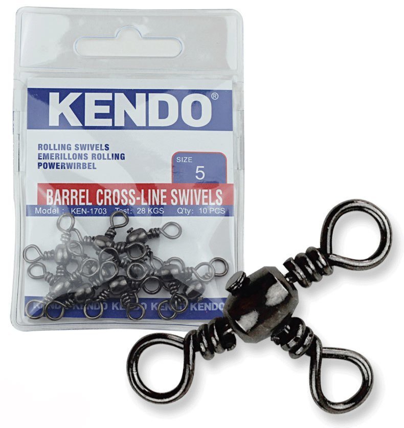 Kendo Barrel Cross-Line Swivels 10 Adet 1-0 6 Adet