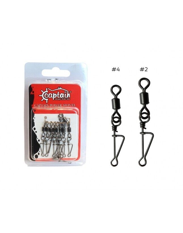 Captain 5035 Kilitli Klips Rolling 10'lu Paket Black Nikel 1/0