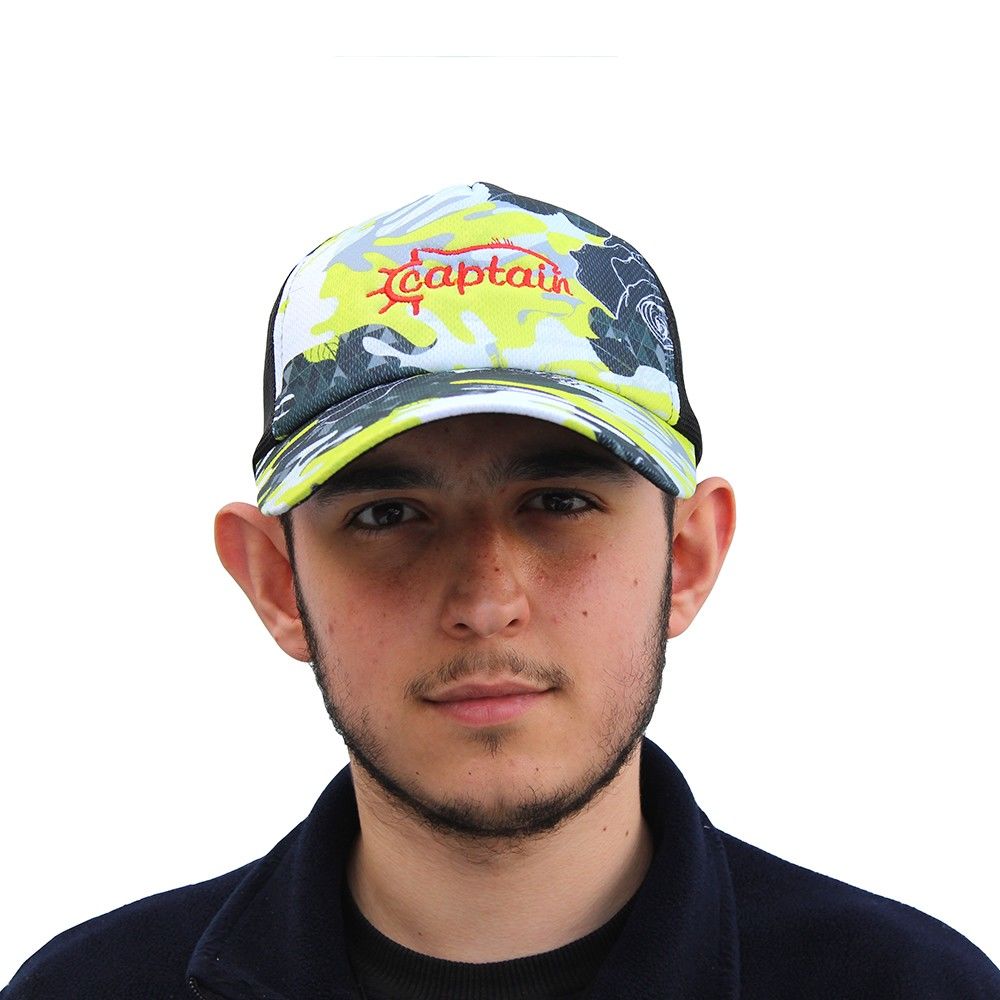 Captain Fisherman Cap Camo Red