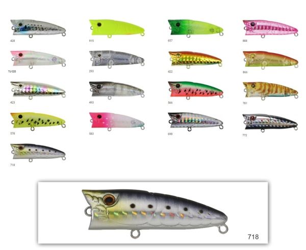 Zipbaits Popper Tiny 48mm Su Üstü Poping 3.7gr LRF Sahtesi 698