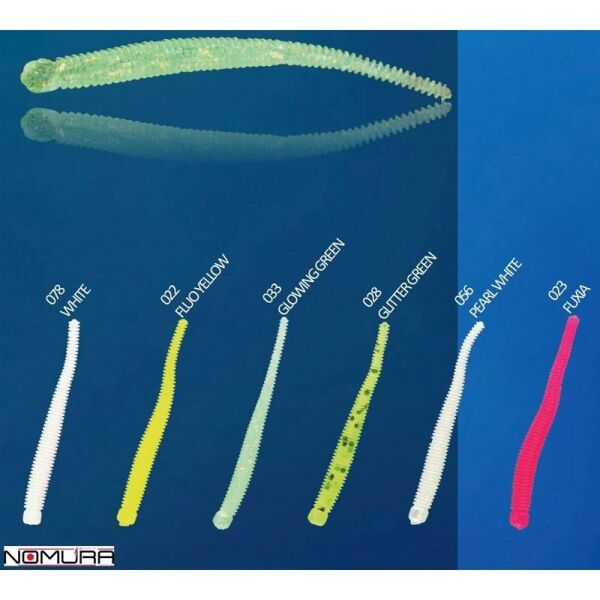 Nomura NM71502205 Stick Rib 5cm Aromalı LRF Silikon Yem 12'li Set Fluo Yelow