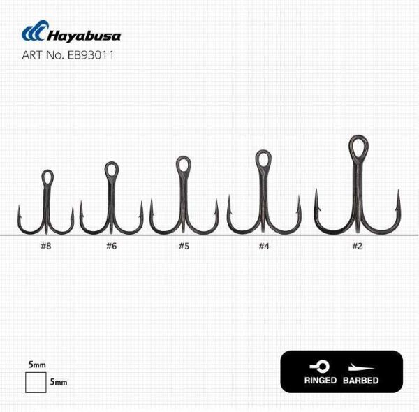 Hayabusa TBL 930 Üçlü İğne Premium 6lı Paket Nikel