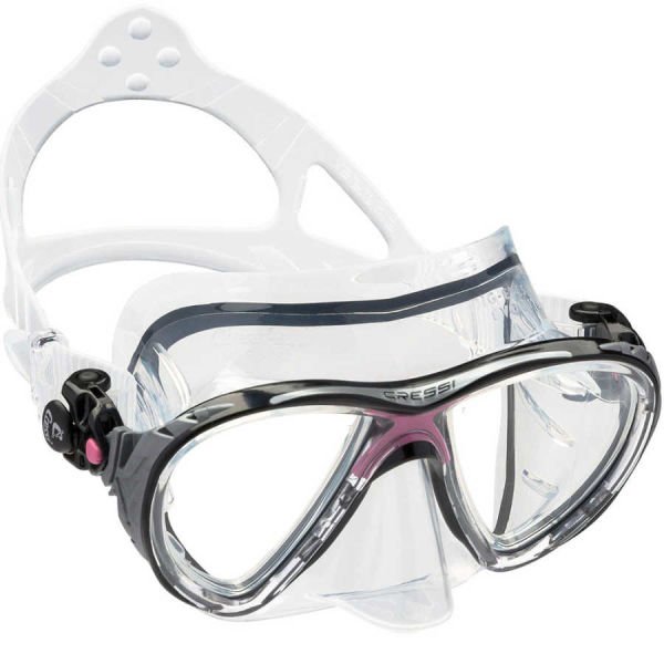 Cressi Big Eyes Evolution Dalış Maskesi CLEAR-CLEAR-PINK