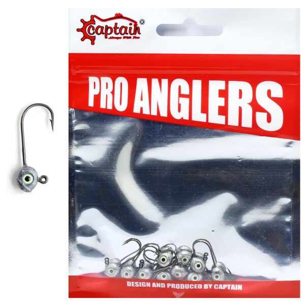 Captain 6420 Jig Head Glow Eye 10'lu Paket 3.5 gr