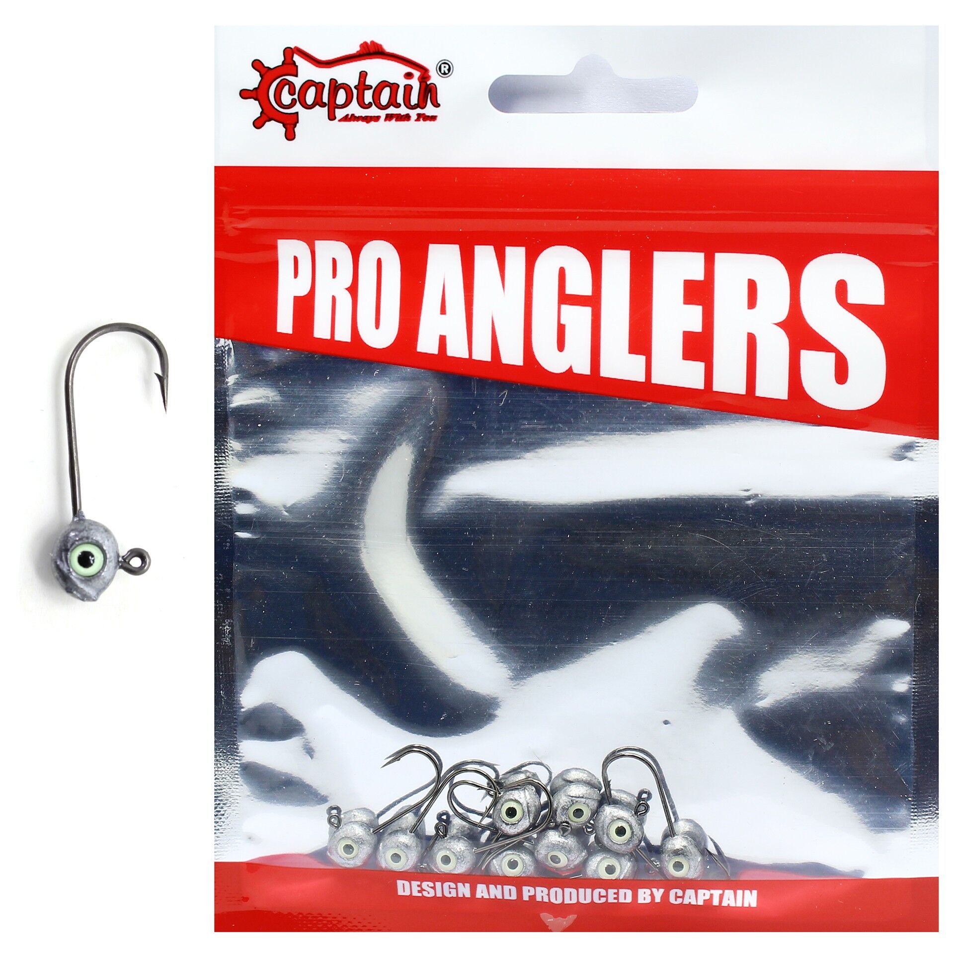 Captain 6420 Jig Head Glow Eye 10'lu Paket 2 gr