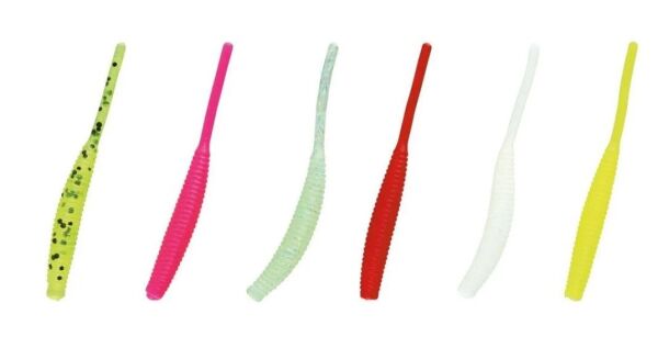 Nomura NM71600705 Long Tail 5cm Aromalı LRF Silikon Yem 12'li Set Fuxia