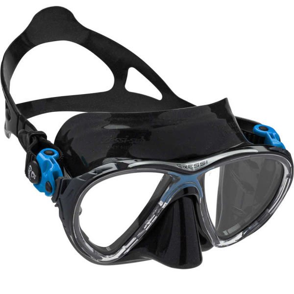 Cressi Big Eyes Evolution Dalış Maskesi BLACK-BLUE