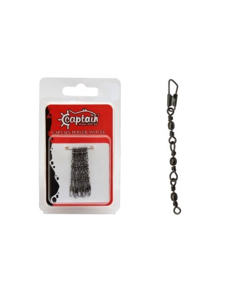 Captain 5095 3 Zincir Klips 5'li Paket Black Nikel 12