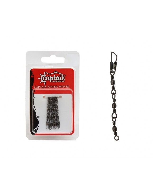 Captain 5095 3 Zincir Klips 5'li Paket Black Nikel 16